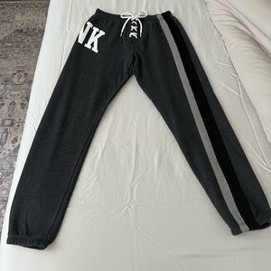 PINK by Victoria’s Secret 3/4 length Fleece Football Pants Joggers